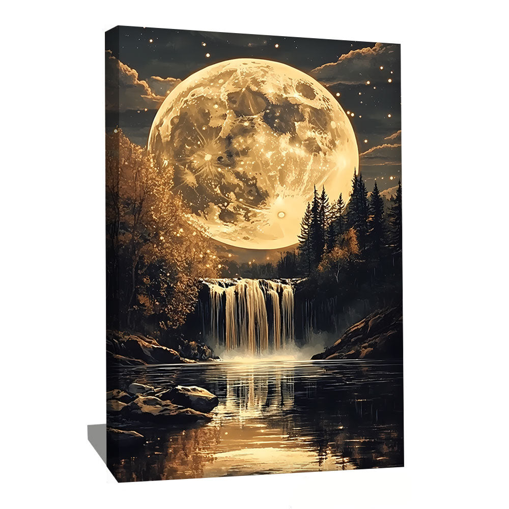 TABLEAU LUNE FORÊT