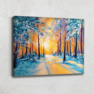 TABLEAU FORÊT ENNEIGÉE AlessioCacciatore