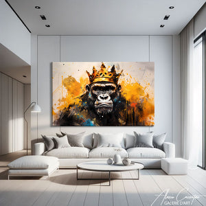 tableau gorille abstrait