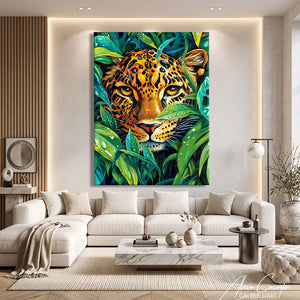 Peinture Leopard Tableau Peinture