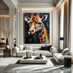 TABLEAU GIRAFE MODERNE