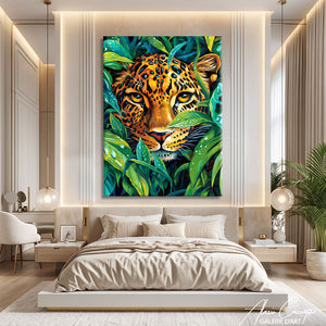 Toile Leopard Tableau Peinture