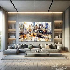 Tableau Ville Peinture