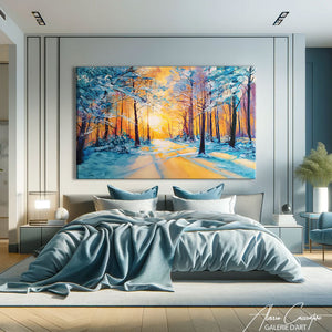 TABLEAU FORÊT ENNEIGÉE AlessioCacciatore