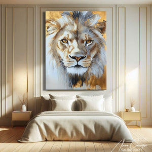 Tableau Doré et Blanc