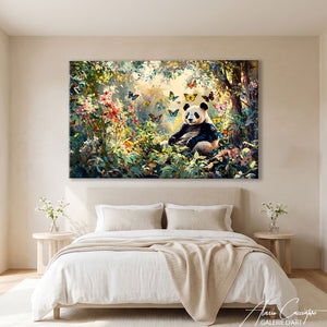 Toile Panda Couleur