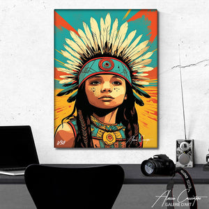 peinture indien coloré