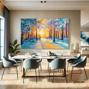 TABLEAU FORÊT ENNEIGÉE AlessioCacciatore