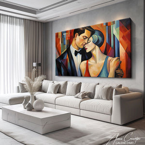 tableau art deco salon