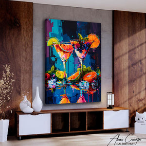 Tableau Acrylique Abstrait