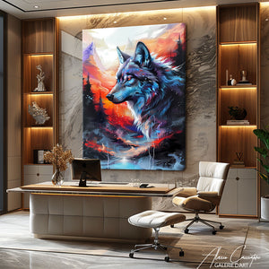 Tableau Loup Moderne