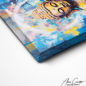 TABLEAU BOUDDHA BLEU Alessio Cacciatore