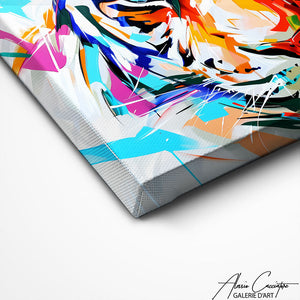 TABLEAU TIGRE MULTICOLORE Alessio Cacciatore