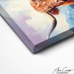 TABLEAU VACHE HIGHLAND CORNE Alessio Cacciatore