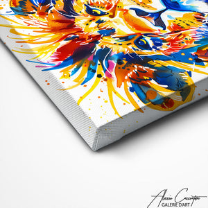 TABLEAU LION ABSTRAIT Alessio Cacciatore