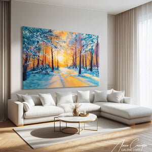 TABLEAU FORÊT ENNEIGÉE AlessioCacciatore