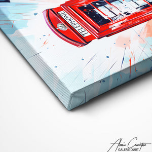 TABLEAU LONDRES ROUGE Alessio Cacciatore