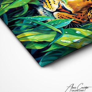 Décoration Murale Leopard Tableau Peinture