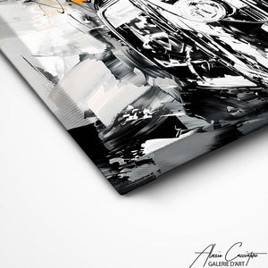 TABLEAU PORSCHE NOIR ET BLANC AlessioCacciatore