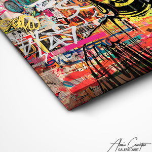 TABLEAU STREET ART BOUDDHA Alessio Cacciatore