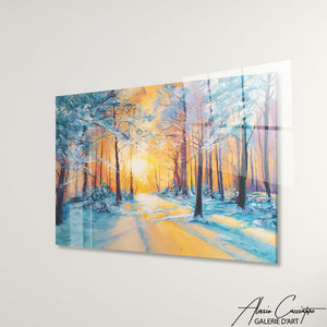 TABLEAU FORÊT ENNEIGÉE AlessioCacciatore