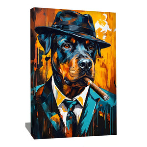 Tableau Chien En Costume