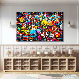 TABLEAU STREET ART PEINTURE Alessio Cacciatore