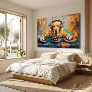 Décoration Murale Chien Musique