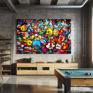 TABLEAU STREET ART PEINTURE Alessio Cacciatore