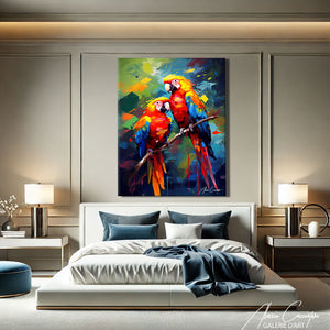 Peinture Oiseau Abstrait