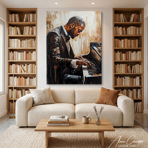 Peinture Peinture Pianiste