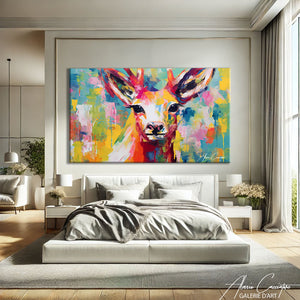 TABLEAU CERF ARTISTE Alessio Cacciatore