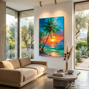 Décoration Murale Bleu Tropical