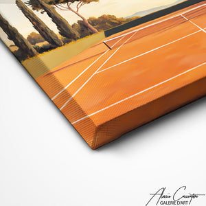 Art Mural Court Tennis