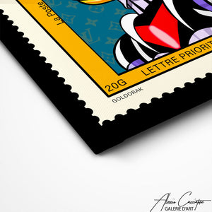 TABLEAU GOLDORAK POP ART Alessio Cacciatore