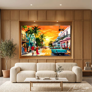 Peinture Grand Tableau Tropical