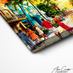 Décoration Murale Grand Tableau Tropical