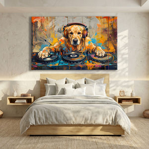 Toile Chien Musique