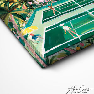 Art Mural Terrain De Tennis