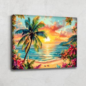 Peinture Paysage Tropical