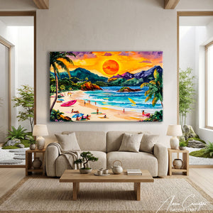 Peinture Paysage Tropical