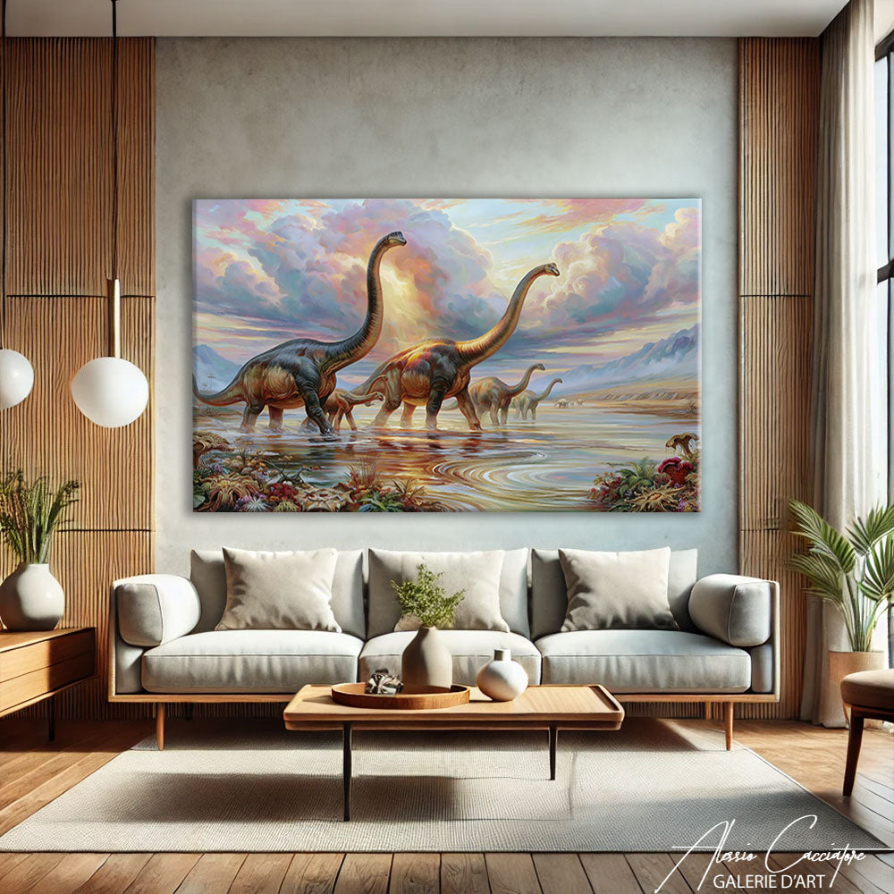 Toile Dinosaure Chambre