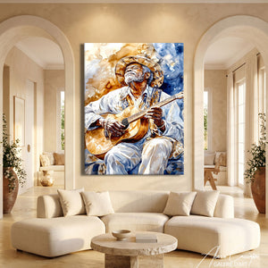 Peinture Guitariste