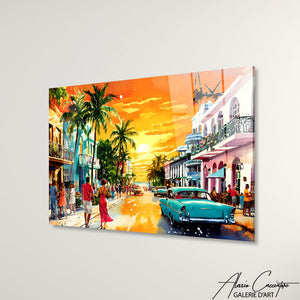 Art Mural Grand Tableau Tropical