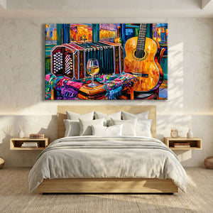 Toile Musique Guitare