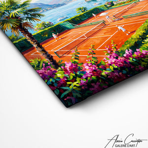 Art Mural Court De Tennis