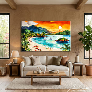 Peinture Paysage Tropical Peinture