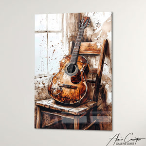 Cadre Guitare Abstraite