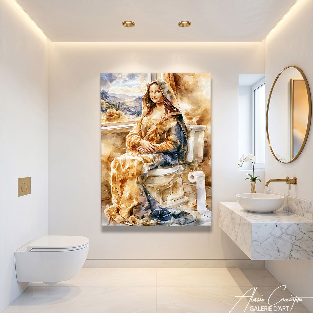 Toile Deco WC