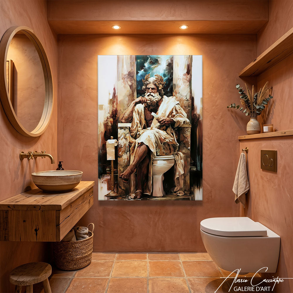 Toile Decoration WC